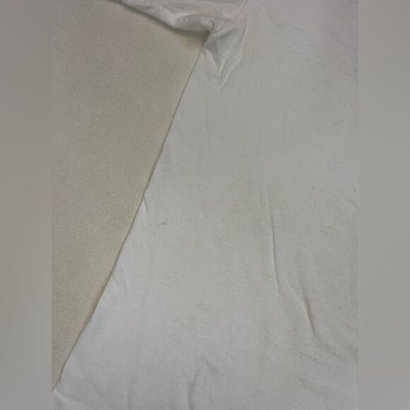 VINTAGE Getting Any Blind Date Graphic T-shirt Men Large White Short Sleeve - Picture 4 of 7